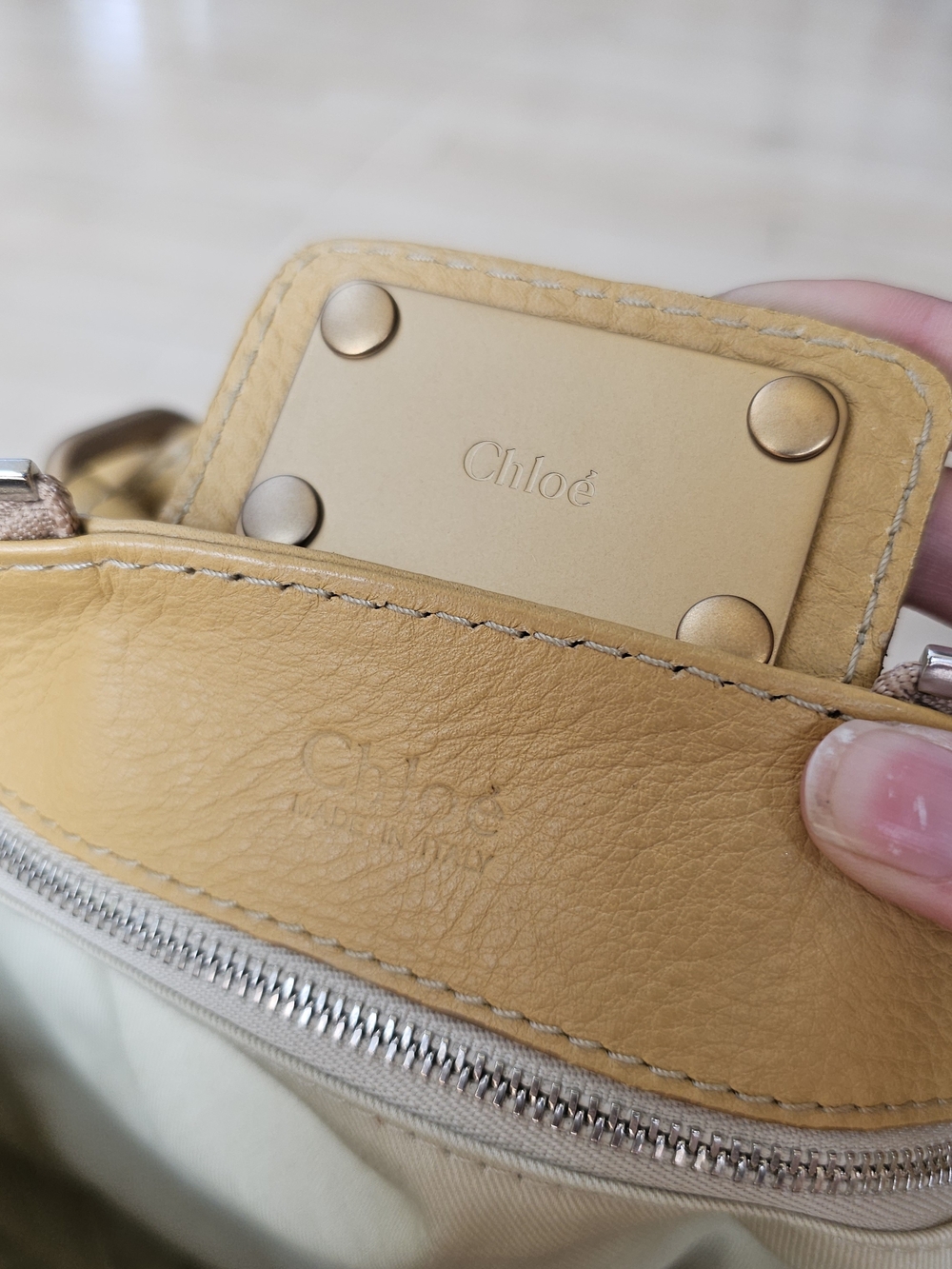 Chloe Vintage Y2K 2006 Paddington Bag Mustard Butter Leather Purse Deadstock NWT - Picture 10 of 16